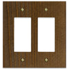 Montana Rustic Brown - 2 Rocker Wallplate