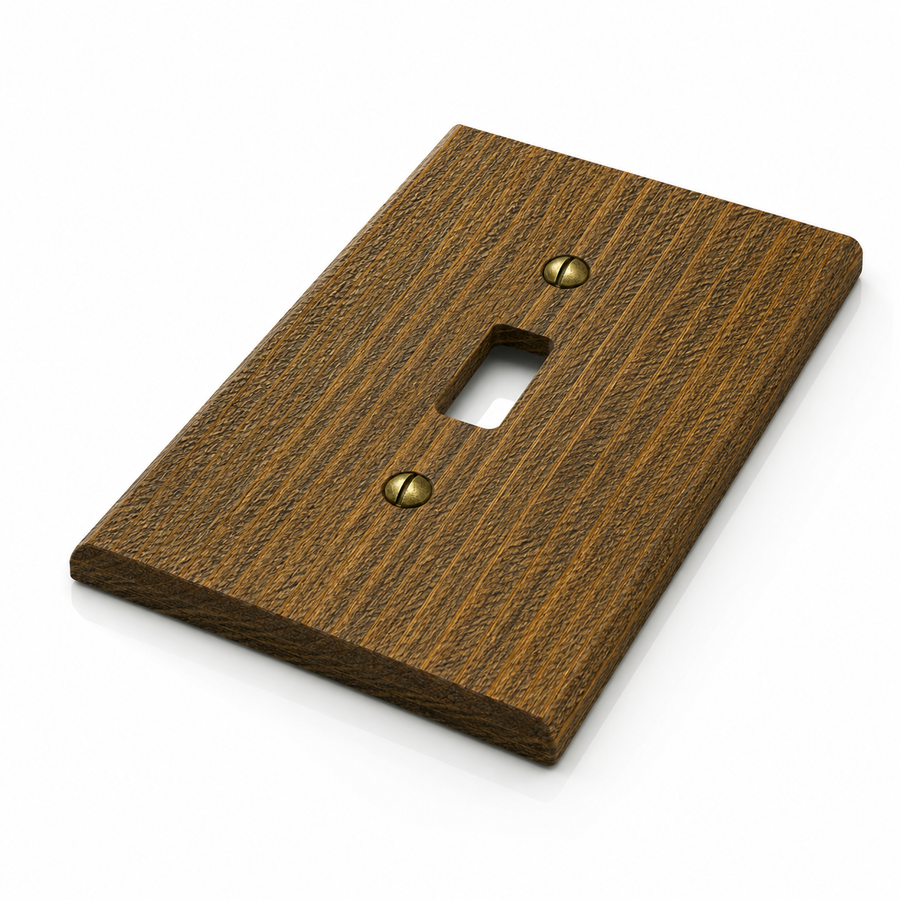 Montana Rustic Brown - 1 Toggle Wallplate
