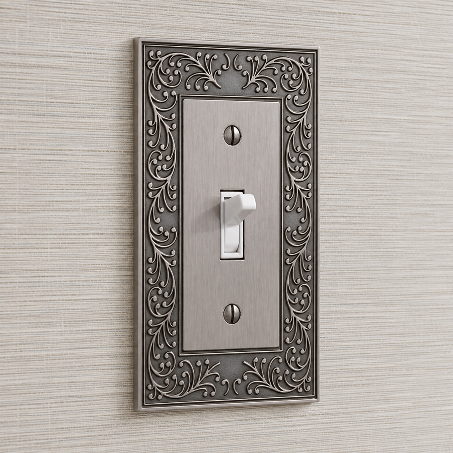 English Garden Antique Nickel Cast - 1 Toggle Wallplate