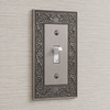 English Garden Antique Nickel Cast - 1 Rocker Wallplate