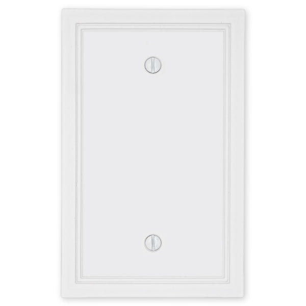 Fairbanks White Wood - 1 Blank Wallplate
