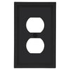Fairbanks Black Wood - 1 Duplex Wallplate