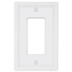 Fairbanks White Wood - 1 Rocker Wallplate