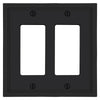 Fairbanks Black Wood - 2 Rocker Wallplate