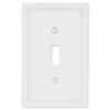 Fairbanks White Wood - 1 Toggle Wallplate