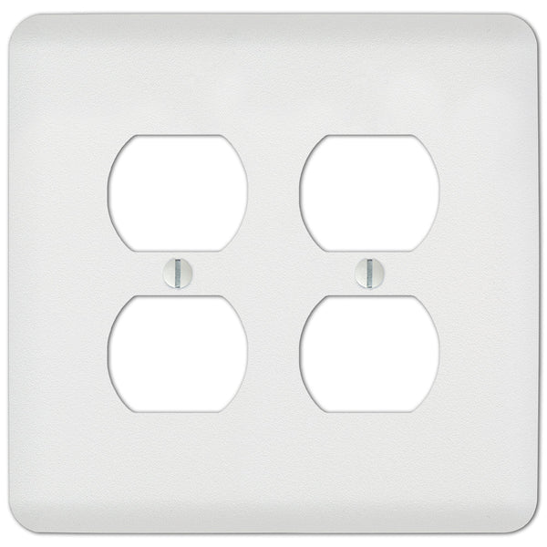 Capri Paintable White - 2 Duplex Wallplate