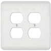 Capri Paintable White - 2 Duplex Wallplate
