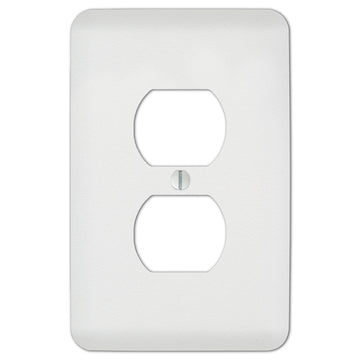 Capri Paintable White - 1 Duplex Wallplate