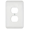 Capri Paintable White - 1 Duplex Wallplate