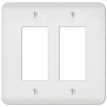 Capri Paintable White - 2 Rocker Wallplate