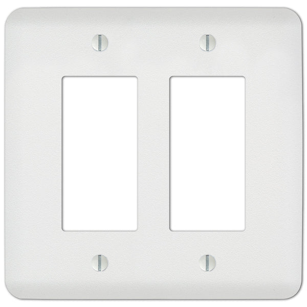 Capri Paintable White - 2 Rocker Wallplate
