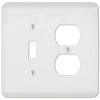 Capri Paintable White - 1 Toggle/1 Duplex Wallplate