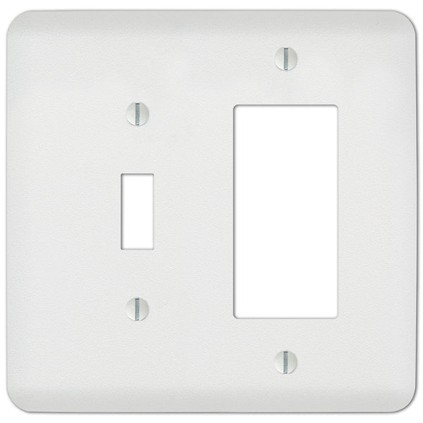 Capri Paintable White - 1 Toggle/1 Rocker Wallplate