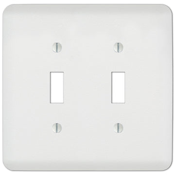 Capri Paintable White - 2 Toggle Wallplate