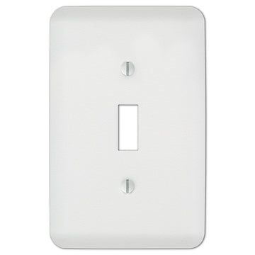 Capri Paintable White - 1 Toggle Wallplate