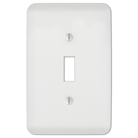 Capri Paintable White - 1 Toggle Wallplate