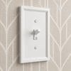 Fairbanks White Wood - 1 Toggle/1 Rocker Wallplate