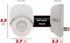 Geometric Motion Activated LED Night Light - Wallplate Warehouse 73092CC 701748714593 Night Lights