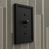 Fairbanks Black Wood - 1 Duplex Wallplate