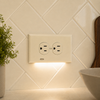 SnapPower Horizontal GuideLight 2PLUS - Light Almond, Duplex