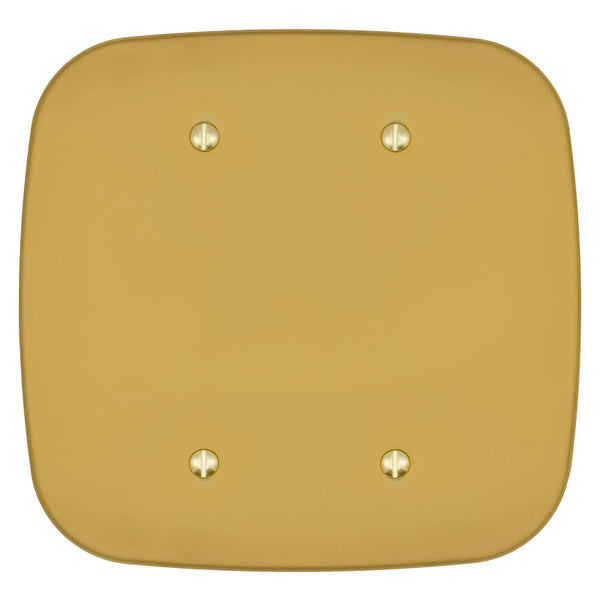 Fresno Brushed Gold - 2 Blank Wallplate