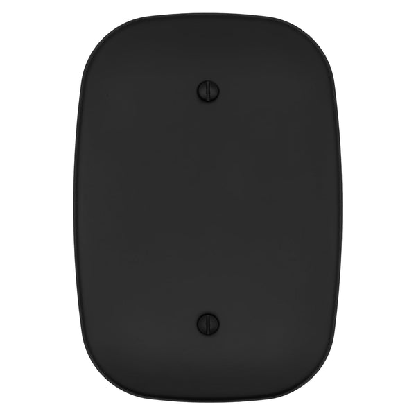 Fresno Matte Black - 1 Blank Wallplate