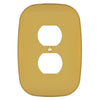Fresno Brushed Gold - 1 Duplex Wallplate