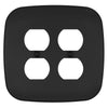 Fresno Matte Black - 2 Duplex Wallplate