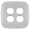 Fresno Satin Nickel - 2 Duplex Wallplate