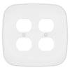 Fresno Matte White - 2 Duplex Wallplate
