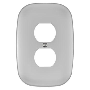 Fresno Satin Nickel - 1 Duplex Wallplate