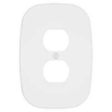 Fresno Matte White - 1 Duplex Wallplate