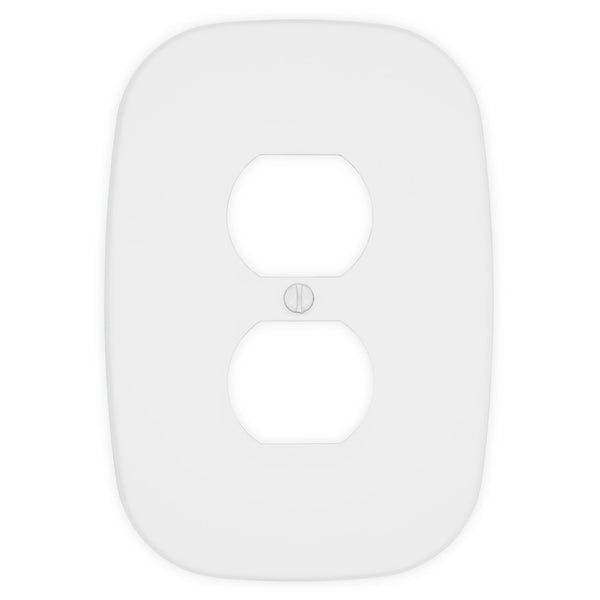 Fresno Matte White - 1 Duplex Wallplate