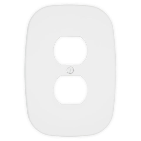 Fresno Matte White - 1 Duplex Wallplate