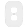 Fresno Matte White - 1 Duplex Wallplate