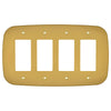 Fresno Brushed Gold - 4 Rocker Wallplate