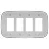 Fresno Satin Nickel - 4 Rocker Wallplate