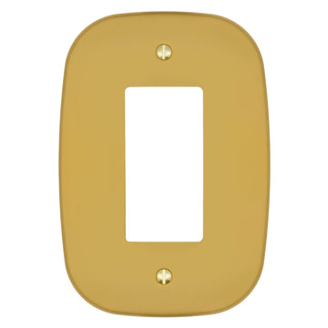 Fresno Brushed Gold - 1 Rocker Wallplate