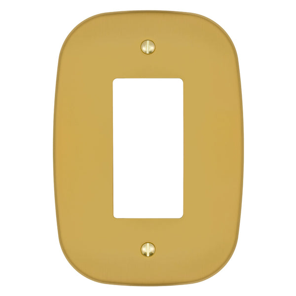 Fresno Brushed Gold - 1 Rocker Wallplate