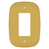 Fresno Brushed Gold - 1 Rocker Wallplate