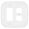 Fresno Matte White - 1 Rocker/1 Duplex Wallplate