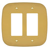 Fresno Brushed Gold - 2 Rocker Wallplate