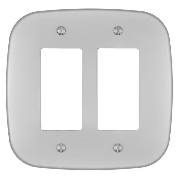 Fresno Satin Nickel - 2 Rocker Wallplate