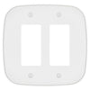 Fresno Matte White - 2 Rocker Wallplate