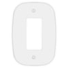 Fresno Matte White - 1 Rocker Wallplate