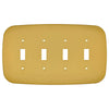Fresno Brushed Gold - 4 Toggle Wallplate