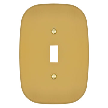 Fresno Brushed Gold - 1 Toggle Wallplate