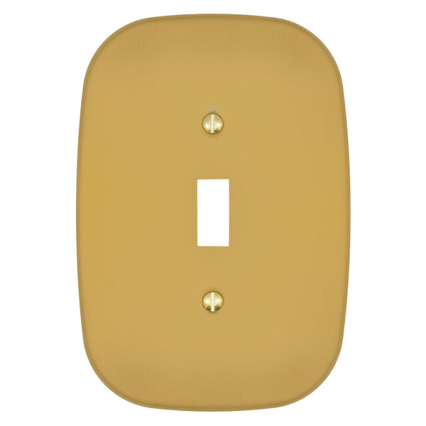 Fresno Brushed Gold - 1 Toggle Wallplate