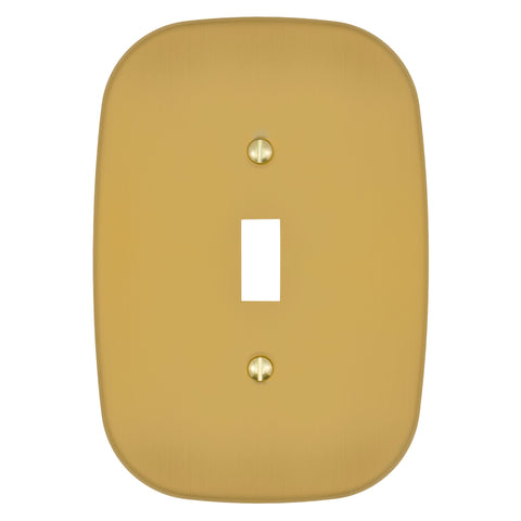 Fresno Brushed Gold - 1 Toggle Wallplate