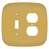 Fresno Brushed Gold - 1 Toggle/1 Duplex Wallplate